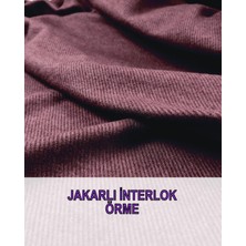 Interlok Örme Bordo Renkte En: 130