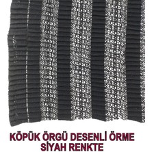 Ince Jarse Benzeri Örme Siyah Renkte En: 170 cm