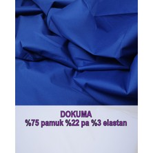 Pamuk Sentetik Dokuma Koyu Mavi Renkteen: 150 cm