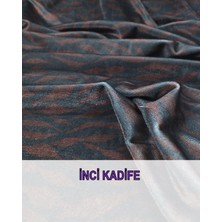 Antrasit Kahve Renkli Inci Kadife (En 140 cm x Boy 270 Cm)