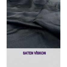 Siyah Renkte Saten Viskon En: 150