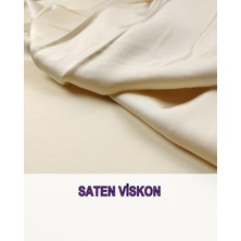Krem Renkte Saten Viskon En: 150