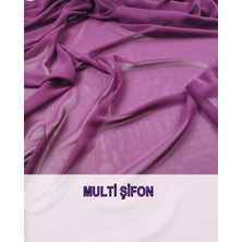 Koyu Pembe Bordo Arası Renkte Multi Şifon En: 150