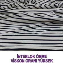 Interlok Örme Ekru Siyah Renklerde (En 150 cm x Boy 235 Cm)