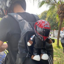 Motosiklet Motosiklet Kuyruk Kutusu Bebek Bebek Ayı Kask Modeli Oyuncak (Yurt Dışından)