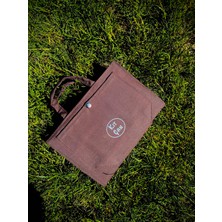 24X17 cm Su Itici Kumaş Kitap Çantası - Minimalist Tasarım