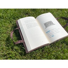24X17 cm Su Itici Kumaş Kitap Çantası - Minimalist Tasarım