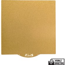 Pars 190X190 mm Gold Pei Kaplı Özel Yay Çeliği Tabla (Magnetli)