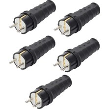 5 Adet Nead 1X16A Kauçuk Düz Fiş