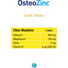 30 Tablet Kalsiyum Magnezyum Vitamin D Çinko