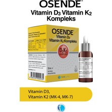 D3K2 Kompleks Damla 20 ml Vitamin D Vitamin K2 MK-7 MK-4