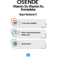 D3K2 Kompleks Damla 20 ml Vitamin D Vitamin K2 MK-7 MK-4