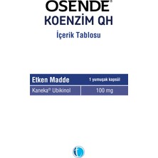 Koenzim QH Ubikinol 100 mg 30 Yumuşak Kapsül