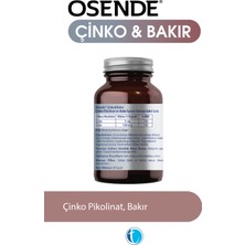 Çinko Bakır 60 Bitkisel Kapsül Çinko Pikolinat
