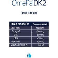 DK2 100 Yumuşak Kapsül D3K2 Omega 3 Balık Yağı