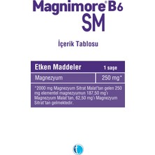 B6SM Magnezyum 30 Saşe Sitrat Malat Vitamin B6 P5P