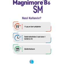 B6SM Magnezyum 30 Saşe Sitrat Malat Vitamin B6 P5P