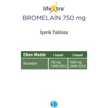 Lifextra Bromelain 60 Kapsül 8680133001550