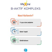 B-Aktif Kompleks 60 Bitkisel Kapsül Metilkobalamin Metilfolat P5P R5P İnositol Biotin