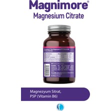 Magnezyum Sitrat 60 Bitkisel Kapsül Vitamin B6 P5P