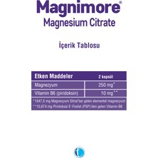 Magnezyum Sitrat 60 Bitkisel Kapsül Vitamin B6 P5P