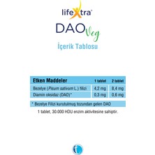 DAOVeg 60 Enterik Mini Tablet Vegan Diamin Oksidaz Enzimi