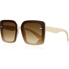 Unisex Güneş Gözlüğü Krem Parlak 1022