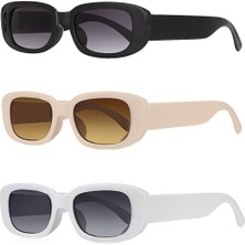 Kinary Güneş Gözlüğü 3'lü Fırsat Seti 1047 UV400 Koruma ile Renkli Polikarbon Çerçeve