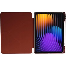 TEKNETSTORE Xiaomi Pad 7 Pro / Pad 7 Kılıf Katlanır Kalem Bölmeli Silikon Standlı Uyku Modlu Akıllı Kapak