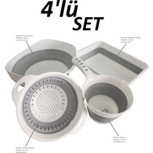 4'lü Set Katlanabilir Süzgeç Seti