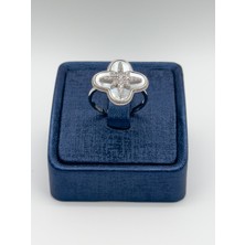 Sedef Taşlı Kuzey Yıldızı Gümüş Yüzük Livora Jewelry