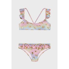 Slipstop Golden Desenli Upf 50+ Korumalı Çabuk Kuruyan Bikini Kız Çocuk Bikini SB2514000611