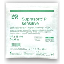 Lohmann & Rauscher Suprasorb P Sensitive Border 5 Katmanlı Silikon Köpük Örtü 15 x 15 cm - Ref 139069 - 1 Adet