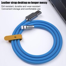 120W 6A Süper Hızlı Şarj Tip-C Ip-Hone Sıvı Silikon Kablo Hızlı Şarj USB Kablosu Xiaomi Huawei Samsung Piksel USB Kalın Veri Hattı (Yurt Dışından)