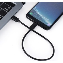 30 cm Tip C (Usb-C) Mikro USB Erkek Sync Şarj Otg Hızlı Şarj Kablosu Kablosu Adaptörü Cep Telefonları Için Veri Kablosu Konektörü (Yurt Dışından)