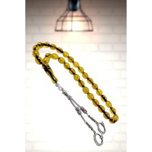 Tesbihkenti Çok Güzel Damarlı Model Toz Kehribar Tesbih