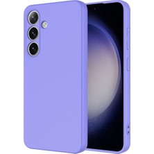 Samsung Galaxy A36 Silikon Kılıf Yumuşak Kılıf Korumalı Kılıf Düz Renk - Lila
