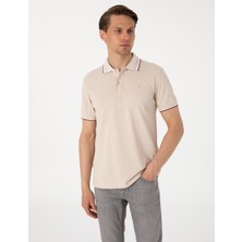 Pierre Cardin Erkek Bej Slim Fit Polo Yaka Tişört 50310203-VR011