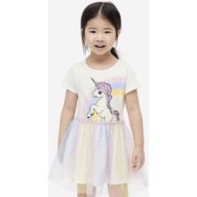 Unicorn Tüllü Pullu Elbise