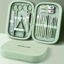 Sorbi Profesyonel 18'li Manikür&pedikür Yüz Bakım Seti & Manicure Set & Su Yeşili Renk