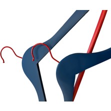 A Plus Ahşap Askı 10 Adet Çift Renki Dekoratif Elbise Askısı Pantalon Gömlek Askısı