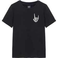 Hobidünyasıelif Baskılı T-Shirt - Siyah