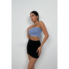 Hobidünyasıelif Straplez Fitilli Crop
