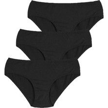 Penti Cover 3'lü Siyah Slip Külot