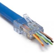 100 Adet RJ45 Delikli (Pass-Through) Konnektör | Cat5/cat6