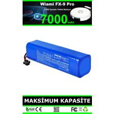 Wiami Fx-9 Pro 7000mAh Robot Süpürge Bataryası - Gerçek Kapasite, Maksimum Güvenlik