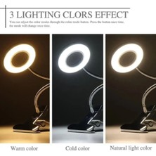9 Mod LED Çok Fonksiyonlu Akrobat Masa Lambası Şiddeti Ayarlanabilir 3 Farklı Işık Rengi USB Girişli