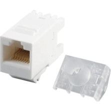 RJ45 Keystone Jack | Cat5/cat6 Uyumlu | Utp Ağ Terminali | Krone Tipi Bağlantı | Beyaz
