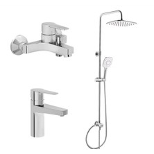 Artema Nora S Banyo Bataryası + Lavabo Bataryası + Artema 3s Duş Sistemi