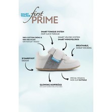 Hopfrög ⁠smart Walker First Prime Super Mat Havalı Gri Barefoot Ilk Adım Bebek Ayakkabı